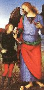 Pietro Perugino Tobias with the Angel Raphael Spain oil painting artist